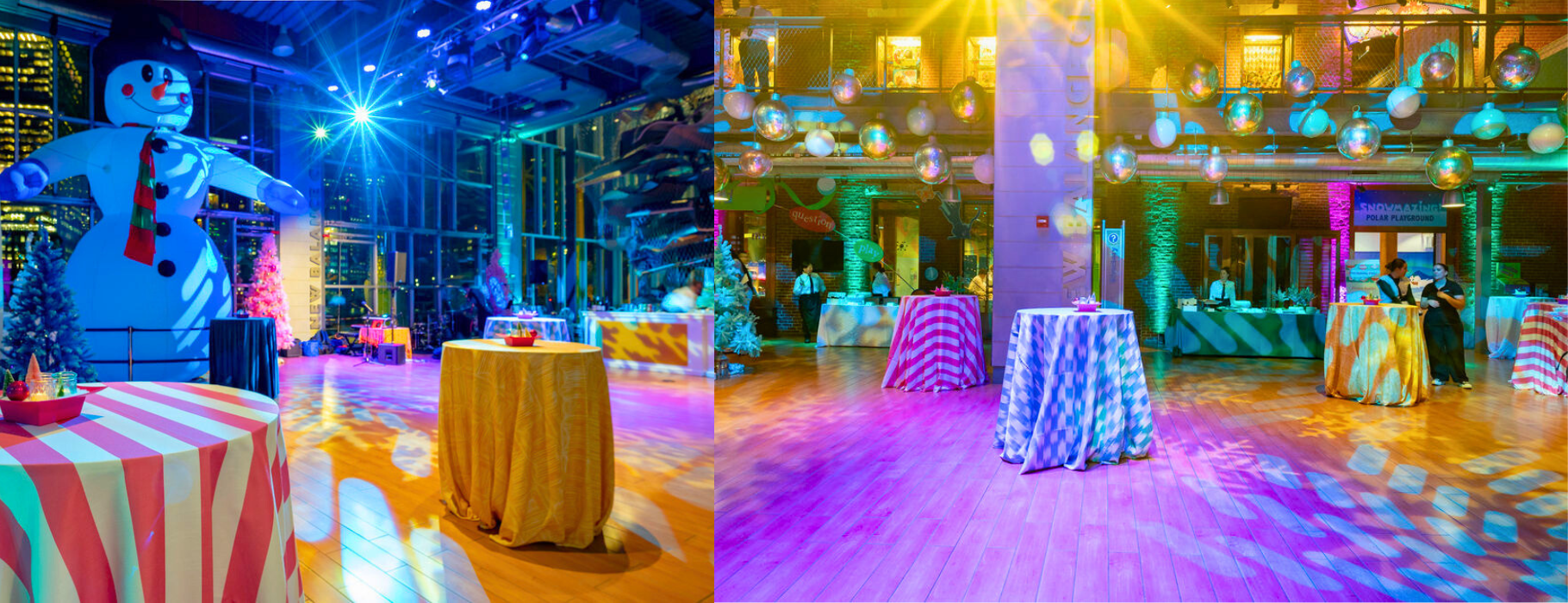 This retro holiday-themed event at the Boston Childrens Museum on December 5th featured a silent disco and a band, all set up in just 90 minutes.